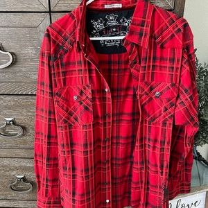 Rock 47 western long sleeve button up. Size xl